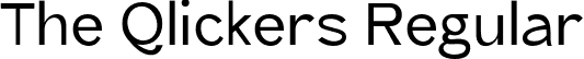 The Qlickers Regular font | TheQlickers Regular.otf