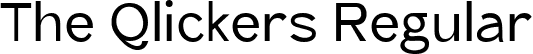 The Qlickers Regular font | TheQlickers Regular.ttf