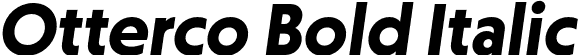 Otterco Bold Italic font | Otterco-BoldItalic.otf