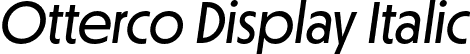 Otterco Display Italic font | OttercoDisplay-Italic.otf