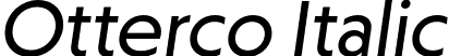 Otterco Italic font | Otterco-Italic.otf