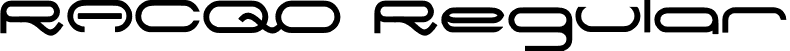 RACQO Regular font | RACQO.ttf