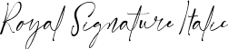 Royal Signature Italic font | RoyalSignatureItalic-AL6Bp.ttf