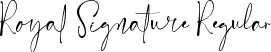 Royal Signature Regular font | RoyalSignature-VGgal.ttf