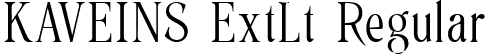 KAVEINS ExtLt Regular font | Roystorie-ExtraLight.ttf