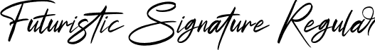 Futuristic Signature Regular font | Futuristic Signature.otf