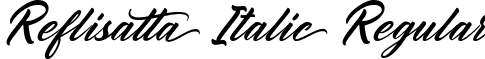 Reflisatta Italic Regular font | ReflisattaItalic-PKyom.ttf