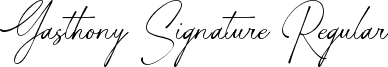 Gasthony Signature Regular font | GasthonySignature-L3Pnn.ttf