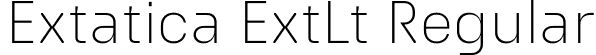 Extatica ExtLt Regular font | Extatica-ExtraLight.otf