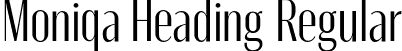 Moniqa Heading Regular font | Moniqa-Heading.otf