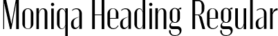 Moniqa Heading Regular font | Moniqa-Heading.ttf