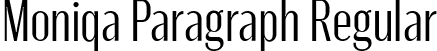 Moniqa Paragraph Regular font | Moniqa-Paragraph.ttf