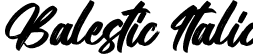 Balestic Italic font | BalesticItalic-1GE10.otf