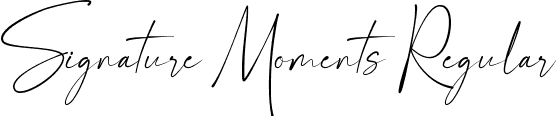 Signature Moments Regular font | SignatureMoments-p7xwd.ttf