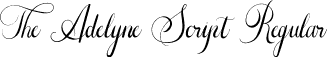 The Adelyne Script Regular font | The Adelyne Script.otf