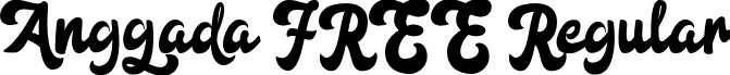 Anggada FREE Regular font | Anggada FREE.ttf