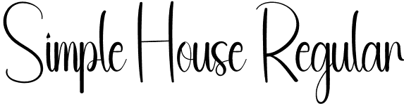 Simple House Regular font | Simple-House.otf
