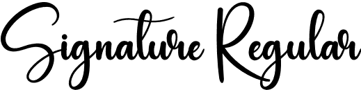 Signature Regular font | Signature.otf