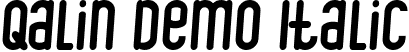 Qalin Demo Italic font | QalinDemoItalic.ttf