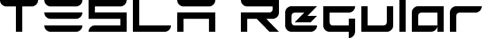 TESLA Regular font | TESLA.ttf