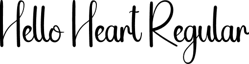 Hello Heart Regular font | Hello-Heart.otf