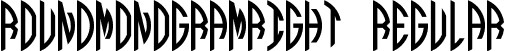 Round_Monogram_Right Regular font | Round_Monogram_Right.ttf