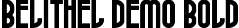 Belithel Demo Bold font | BelithelDemoBold.ttf