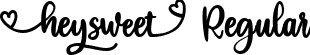 heysweet Regular font | heysweet.ttf