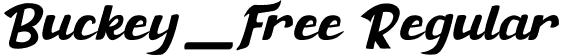 Buckey_Free Regular font | Buckey_Free.ttf