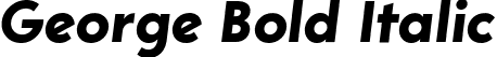 George Bold Italic font | George-BoldItalic.ttf