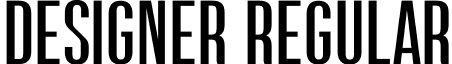 DESIGNER REGULAR font | Designer.otf