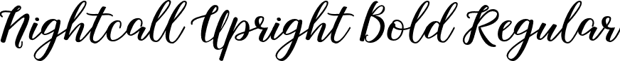 Nightcall Upright Bold Regular font | Nightcall Upright Bold.otf