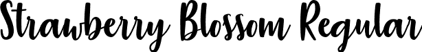 Strawberry Blossom Regular font | Strawberry Blossom.otf