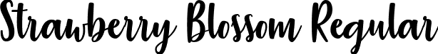 Strawberry Blossom Regular font | Strawberry Blossom.ttf