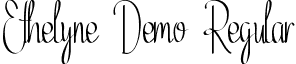 Ethelyne Demo Regular font | EthelyneDemoRegular.ttf