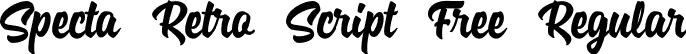 Specta Retro Script Free Regular font | Specta Retro Script Free.otf