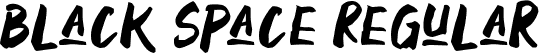 Black Space Regular font | Black Space DEMO.ttf