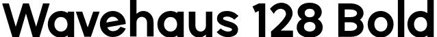 Wavehaus 128 Bold font | Wavehaus-128Bold.otf