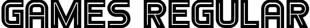 Games Regular font | Games.ttf