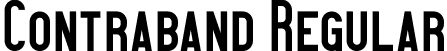 Contraband Regular font | Contraband_demo.otf