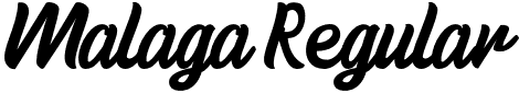 Malaga Regular font | Malaga script.otf