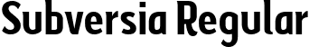 Subversia Regular font | Subversia-Regular.ttf