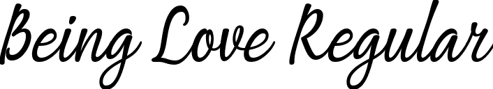 Being Love Regular font | Being Love Font by 7NTypes.otf