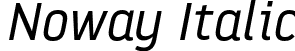 Noway Italic font | Noway_Regular_Italic.otf