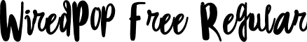 WiredPop-Free Regular font | WiredPop-Free.otf