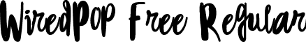 WiredPop-Free Regular font | WiredPop-Free.ttf