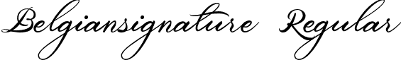 Belgiansignature Regular font | Belgiansignature.otf