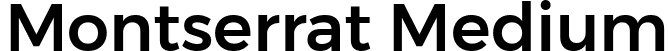 Montserrat Medium font | Montserrat-Medium.ttf