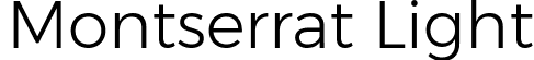 Montserrat Light font | Montserrat-Light.ttf