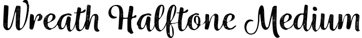 Wreath Halftone Medium font | insigne - Wreath Halftone Medium.otf